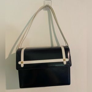 Vintage leather tote bag Ginza kanematsu